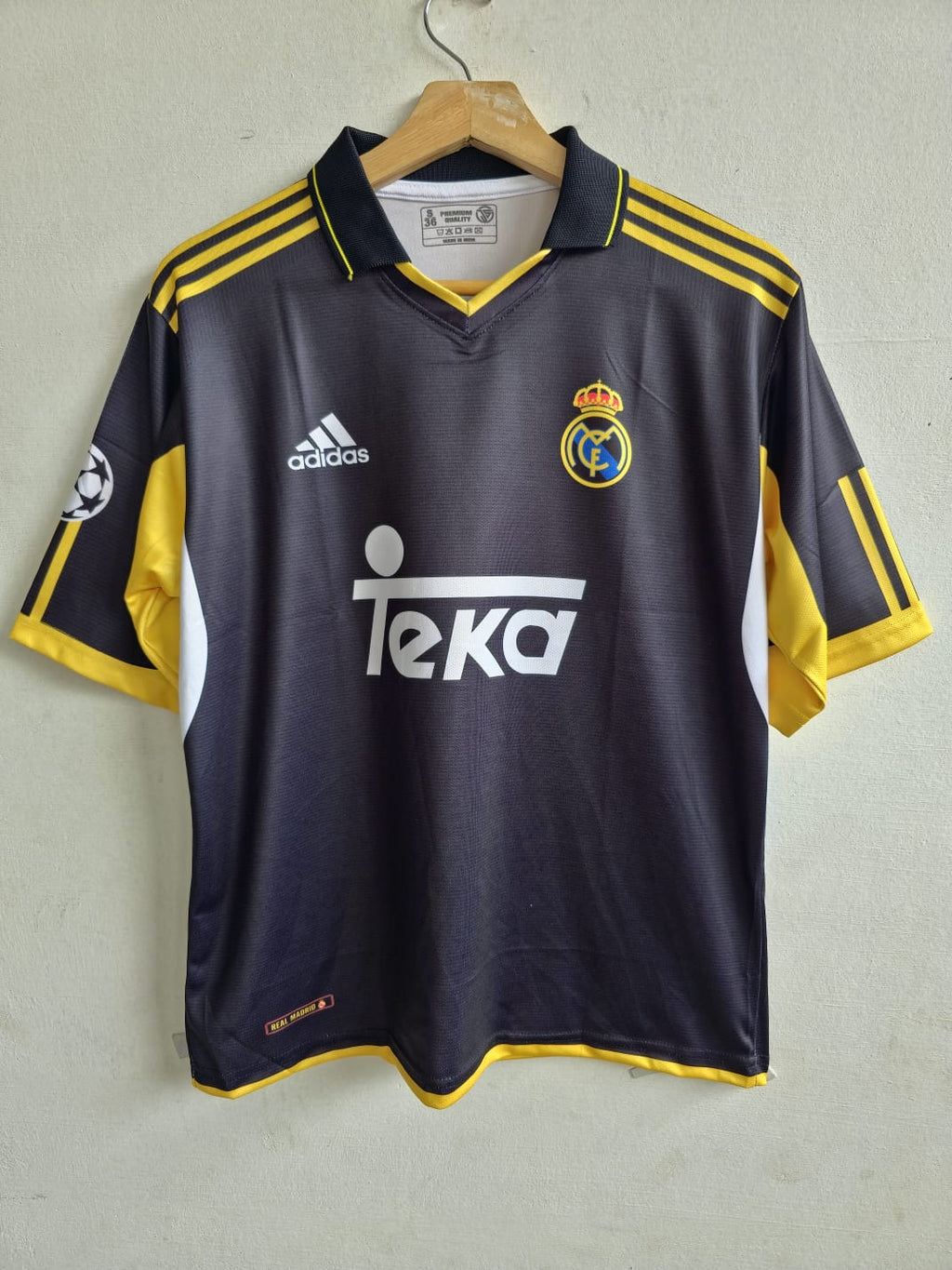 Real Madrid 1999/2000 Five Sleeve Retro Away Jersey Zidane