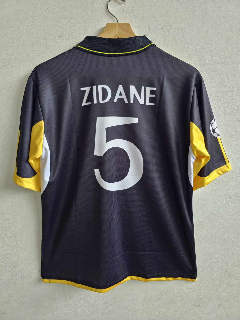 Real Madrid 1999/2000 Five Sleeve Retro Away Jersey Zidane