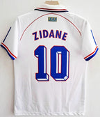 France 1998 Away Jersey Collar Embroidery - Zidane