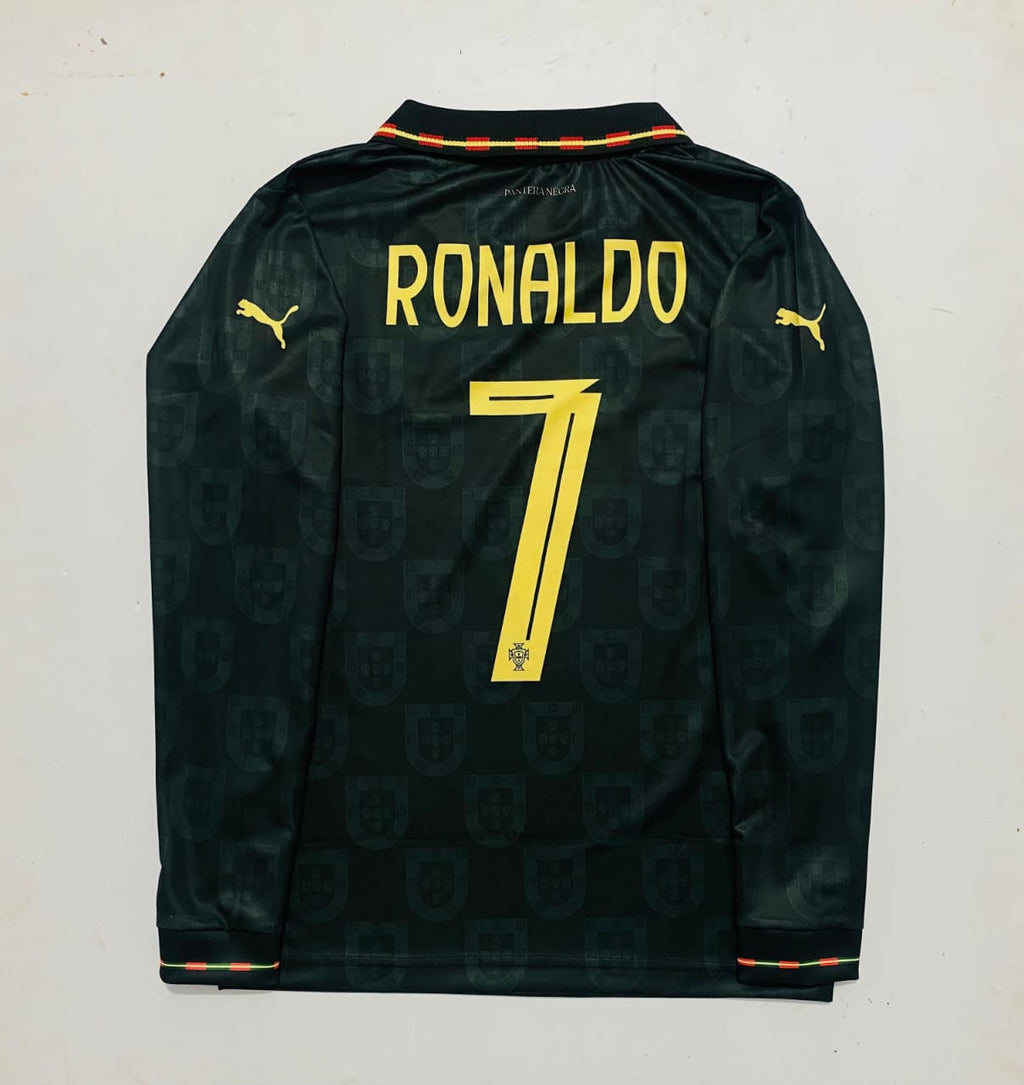 Portugal 2026 Full Sleeve Away Jersey Embroidery Ronaldo