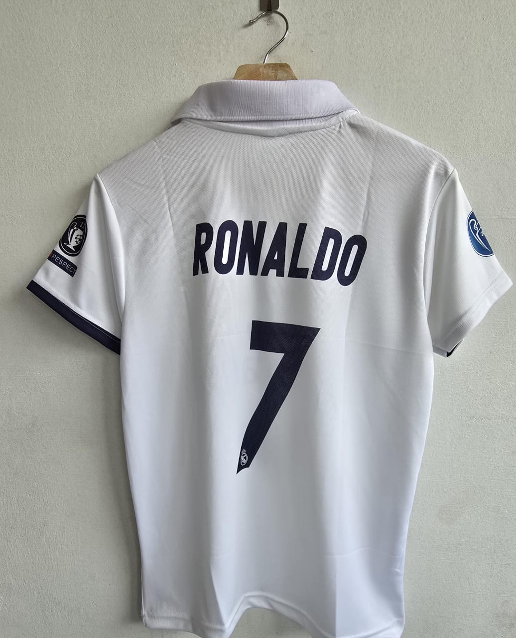 Real Madrid 2016/2017 Collar Home Jersey Embroidery Ronaldo