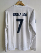 Real Madrid 2018 Full Sleeve Embroidery Home Jersey Ronaldo