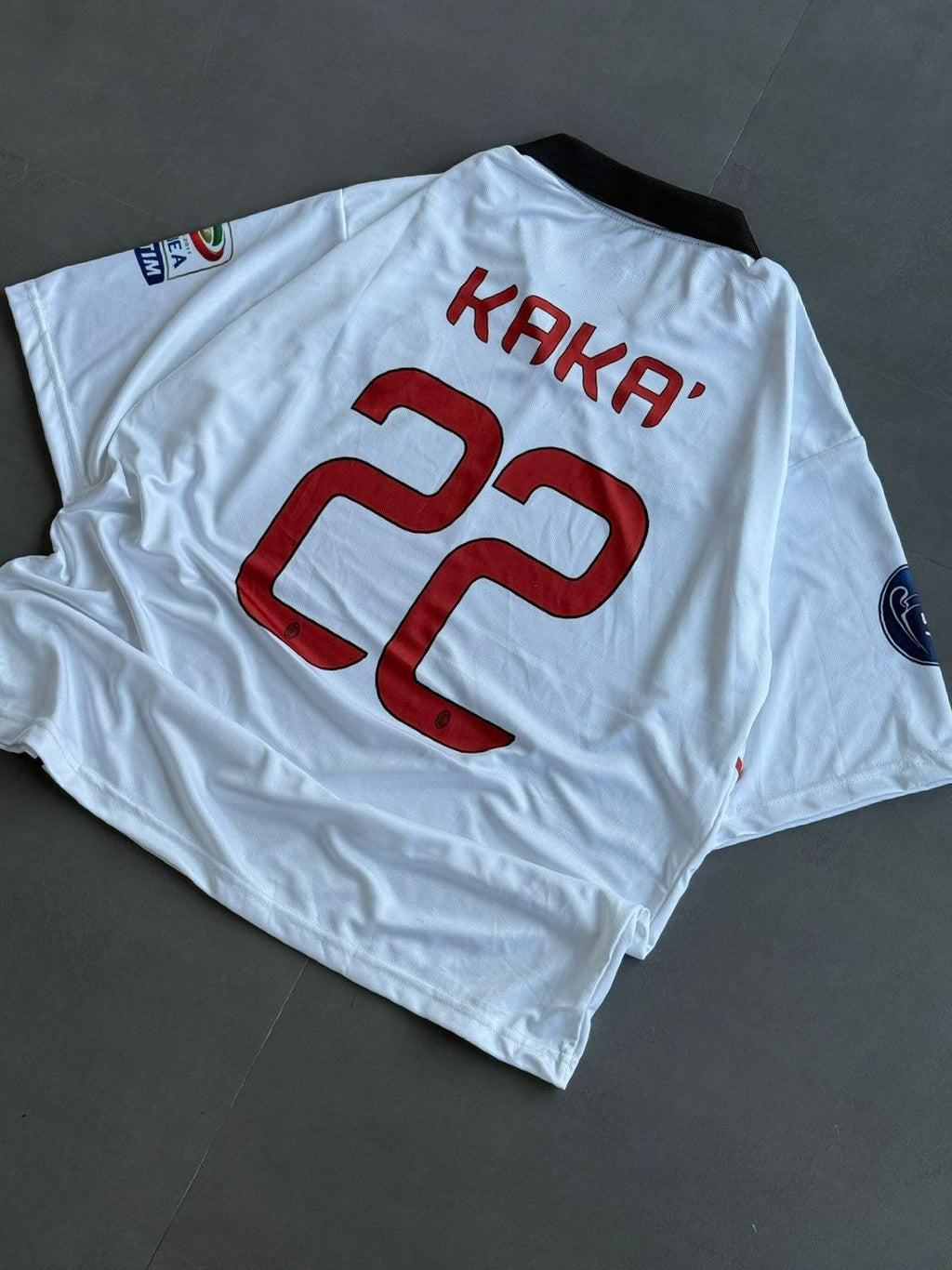 AC Milan 2013/2014 Five Sleeve Away Jersey Embroidery Kaka