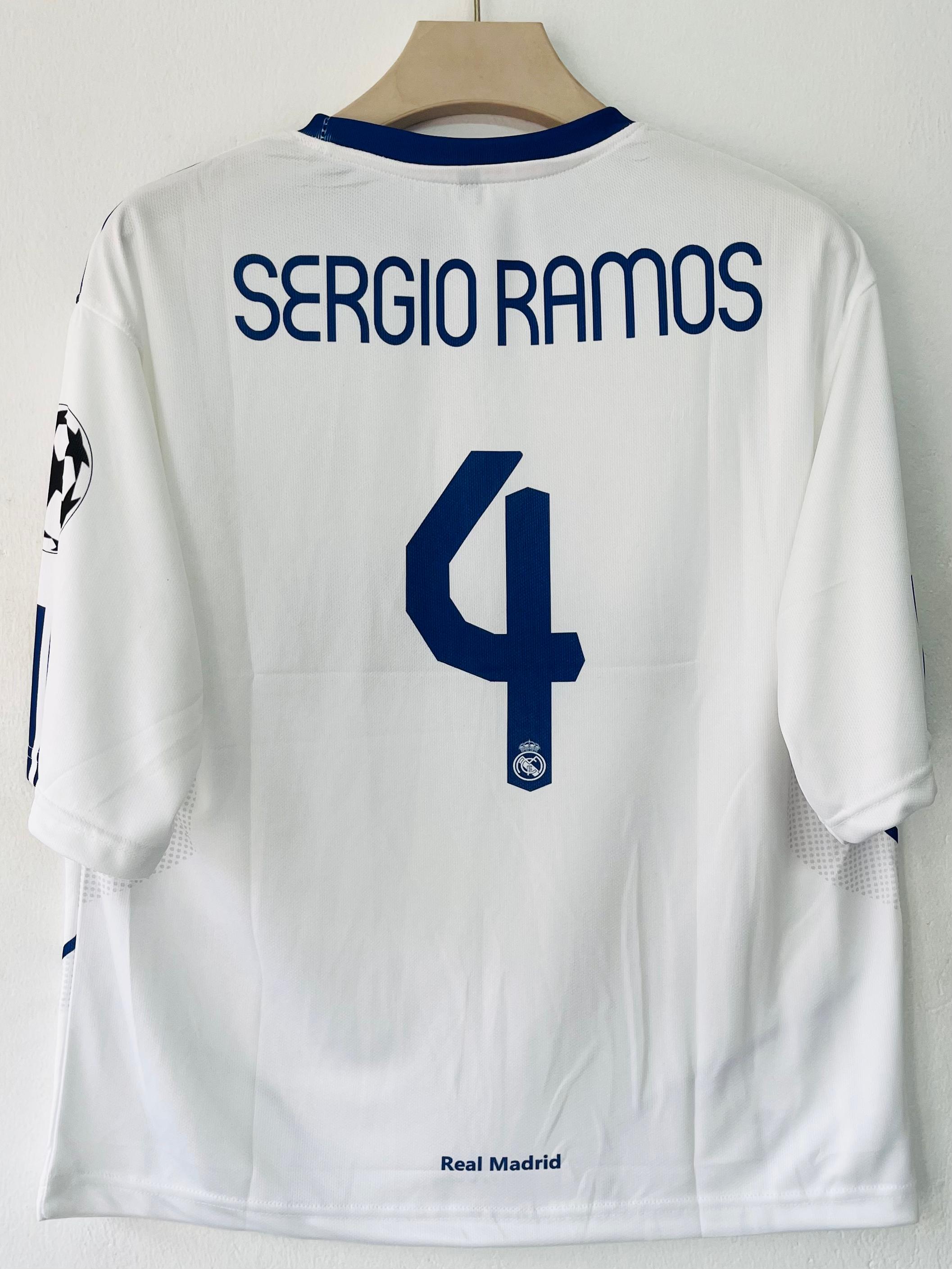 Real Madrid Sergio Ramos Retro Five Sleeve Jersey