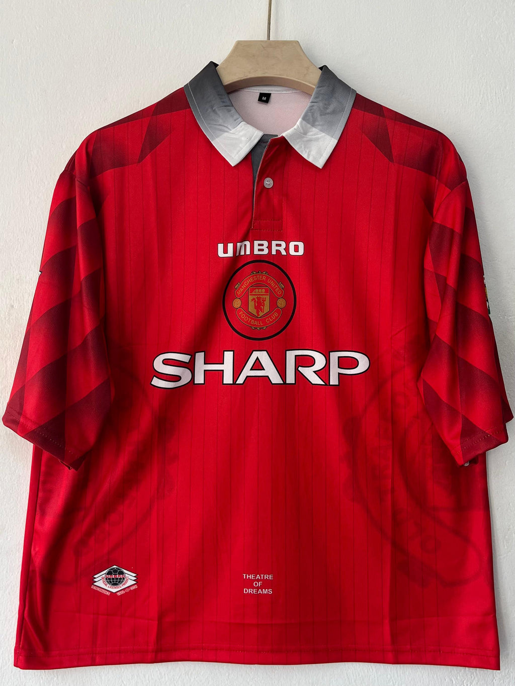 Manchester United 1996/1998 Five Sleeve Collar Home Jersey Beckham