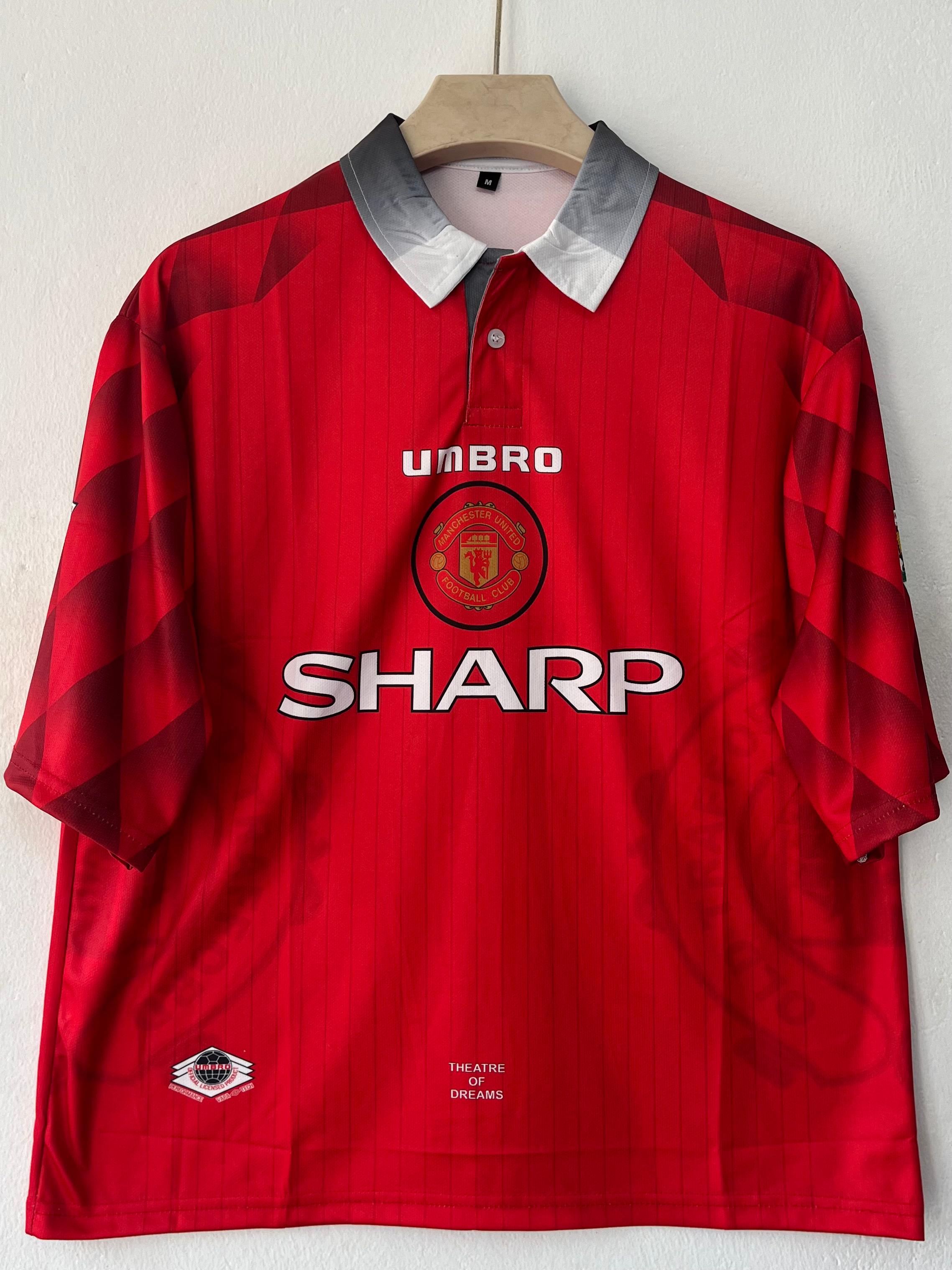 Manchester United 1996/1998 Five Sleeve Collar Home Jersey Beckham