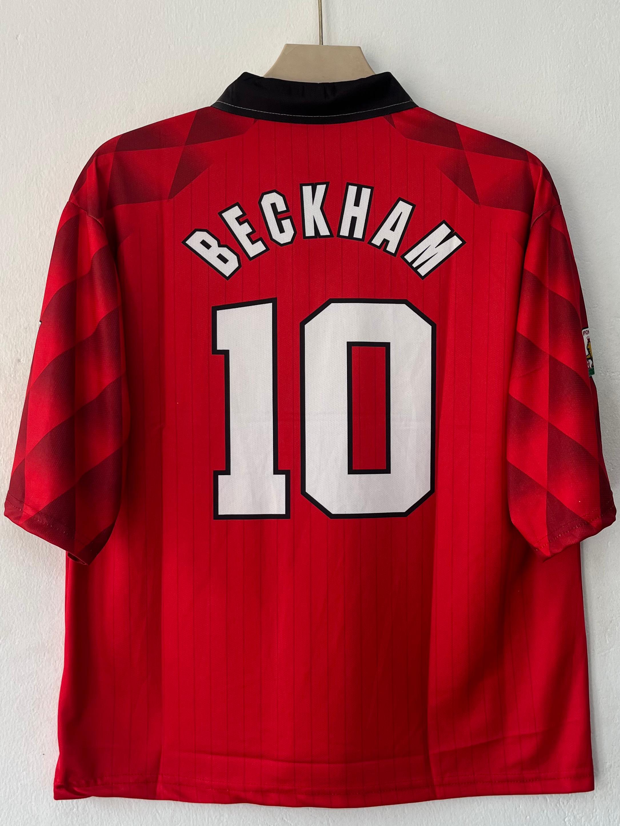 Manchester United 1996/1998 Five Sleeve Collar Home Jersey Beckham