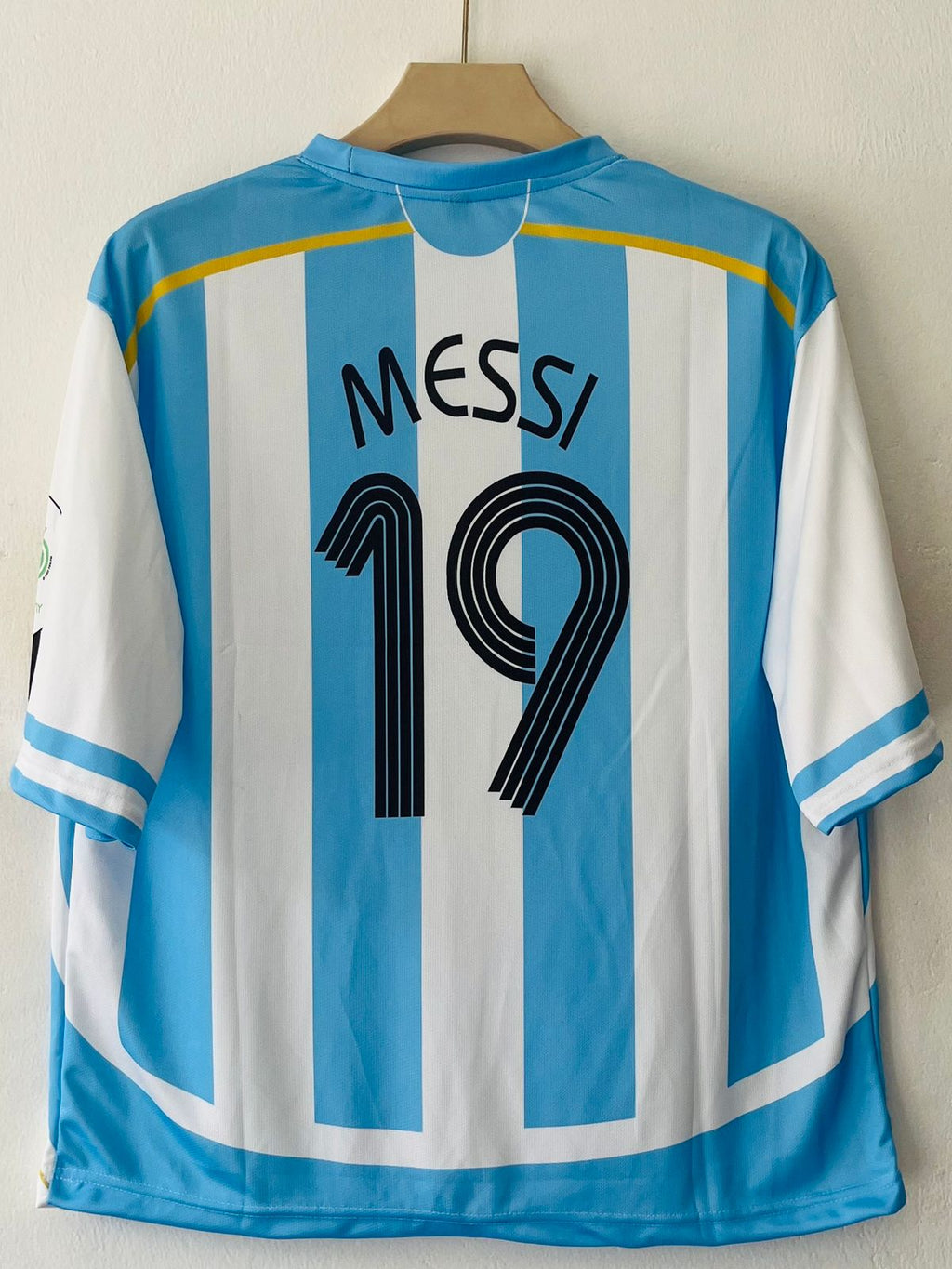 Argentina 2006 Five Sleeve Home Jersey Messi