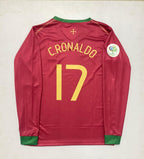 Portugal 2006  World Cup Full Sleeve Embroidery Home Kit Ronaldo