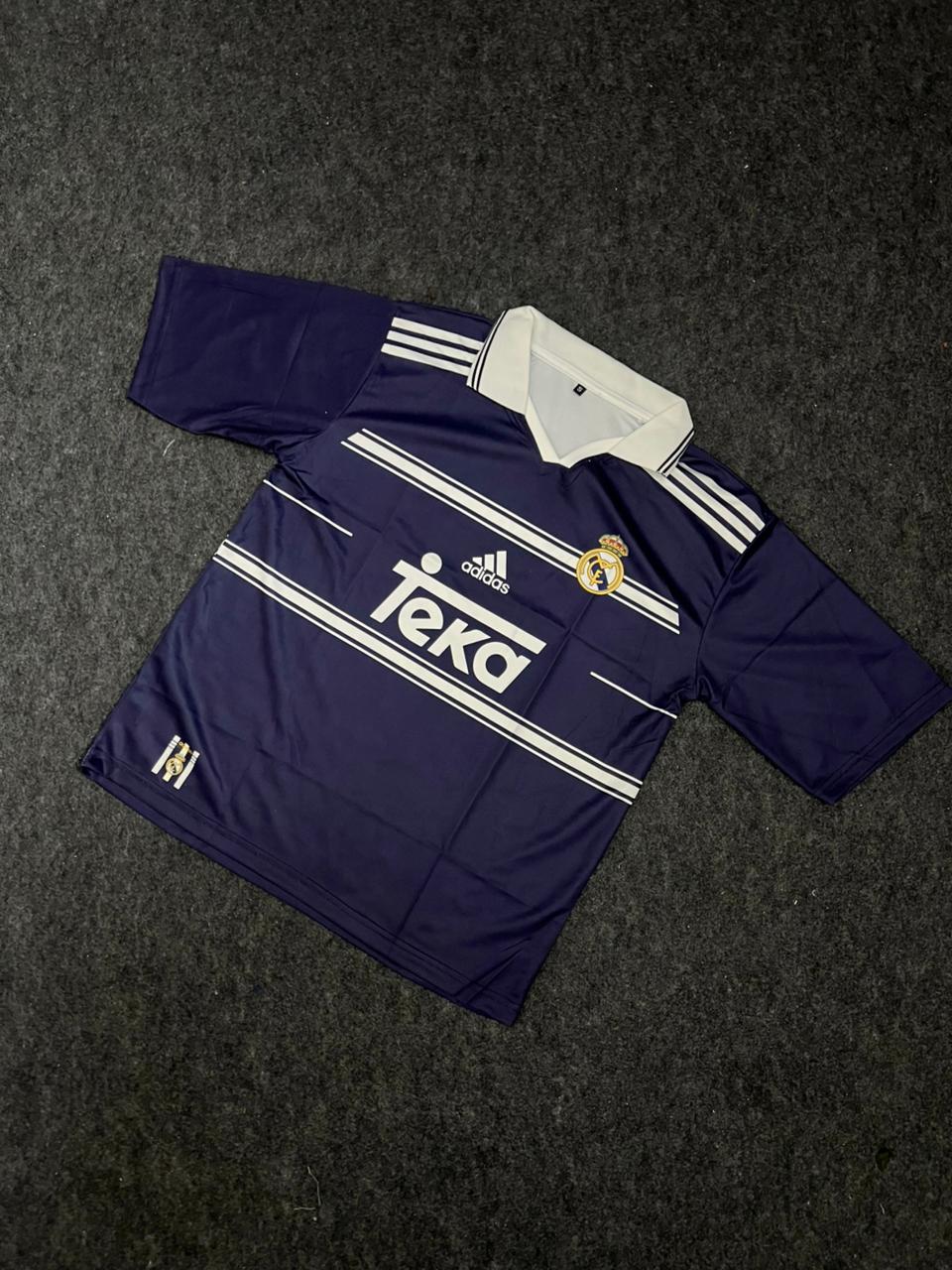 Real Madrid 1998/1999 Five Sleeve Away Jersey R. Carlos