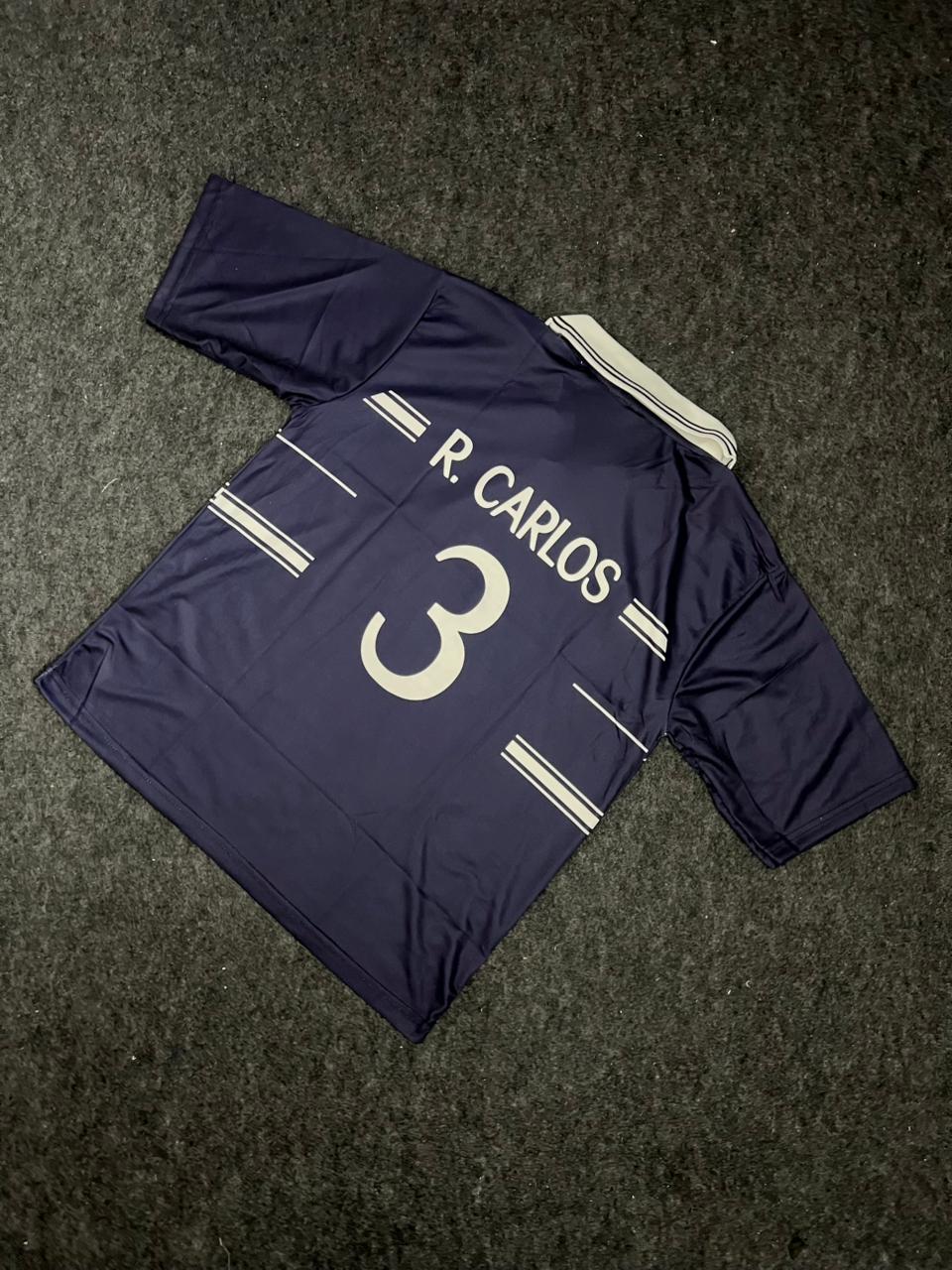 Real Madrid 1998/1999 Five Sleeve Away Jersey R. Carlos
