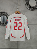 AC Milan 2006/2007 Full Sleeve Away Jersey Embroidery