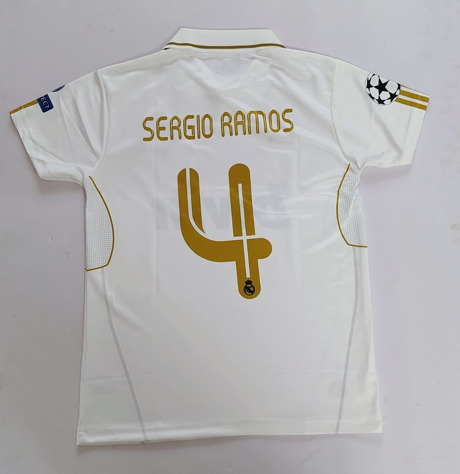 Real Madrid 2016/2017 Home Jersey Collar Embroidery Sergio Ramos