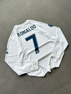 Real Madrid 2017/2018 Full Sleeve Home Jersey Ronaldo Sublimation