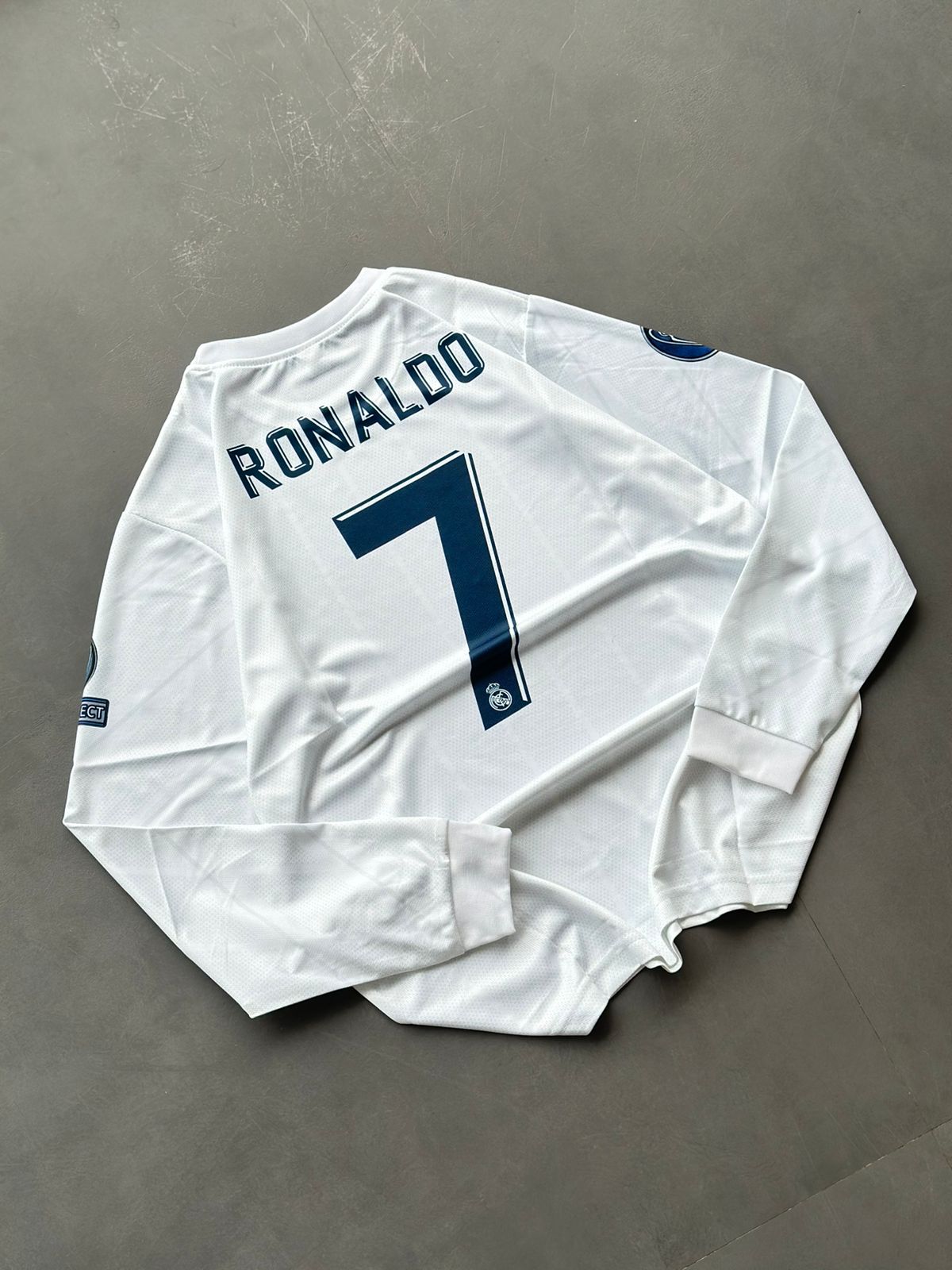 Real Madrid 2017/2018 Full Sleeve Home Jersey Ronaldo Sublimation