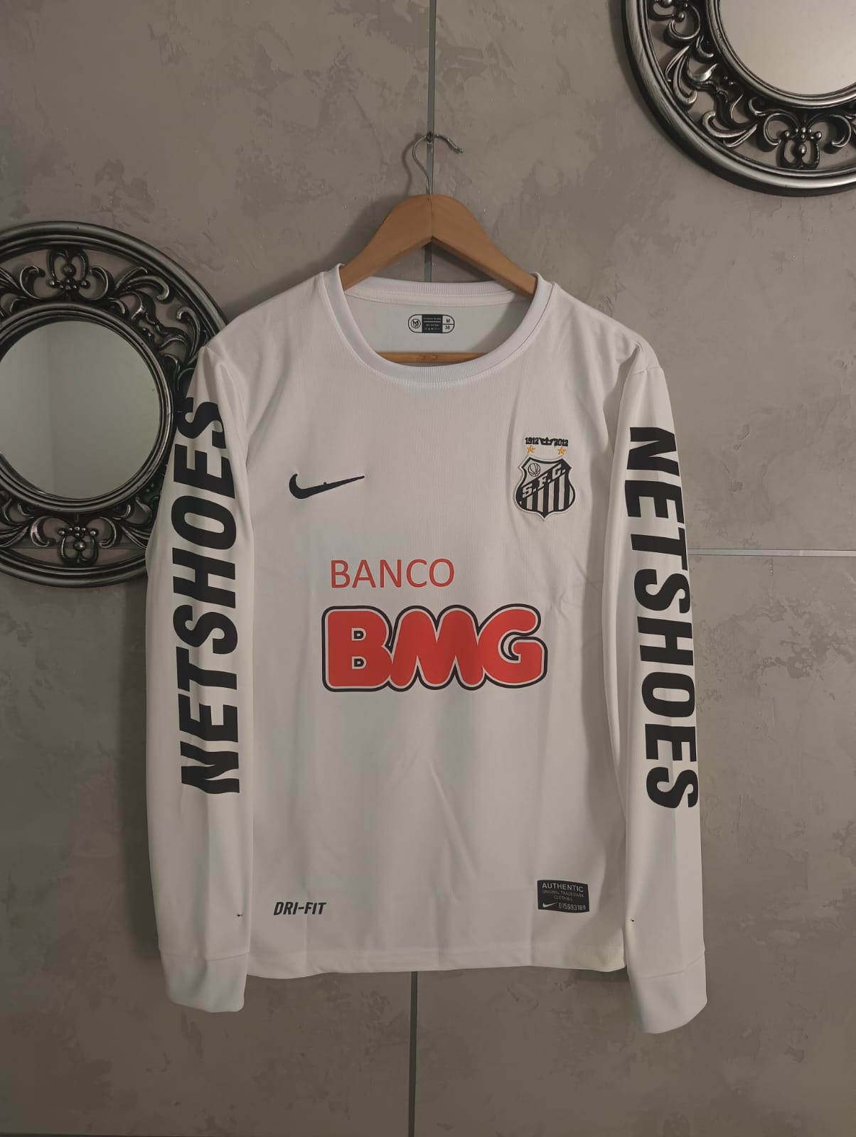 Santos 2012 Full Sleeve Home Jersey Embroidery Neymar