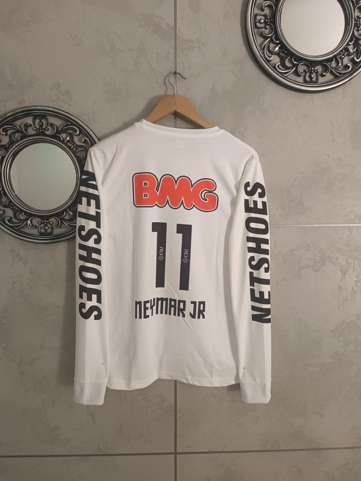 Santos 2012 Full Sleeve Home Jersey Embroidery Neymar