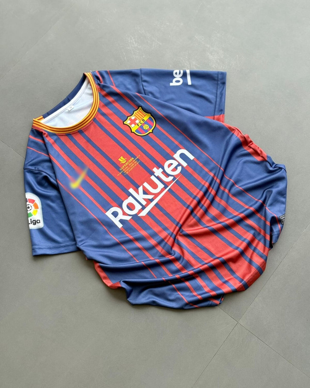 Barcelona 2018 Copa Del Rey Final Home Jerseys Messi