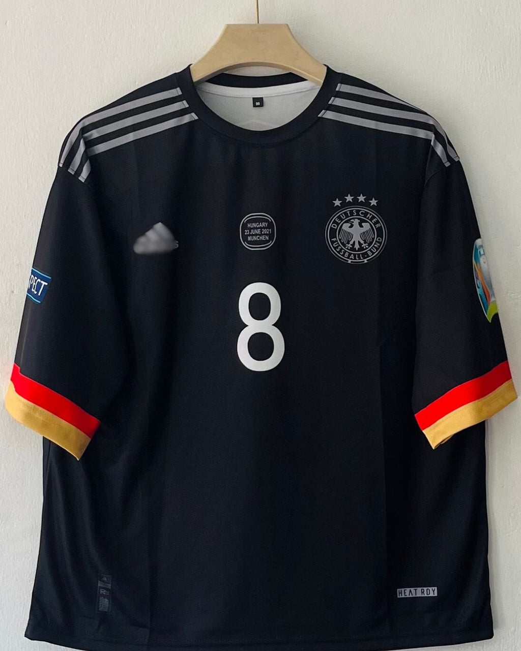 Germany 2021 Euro Away Kit Five Sleeve